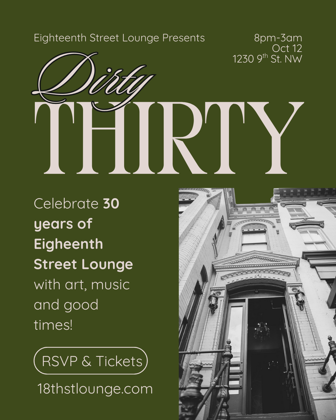 Dirty Thirty: ESL’s 30th Anniversary Party + Art Exhibition