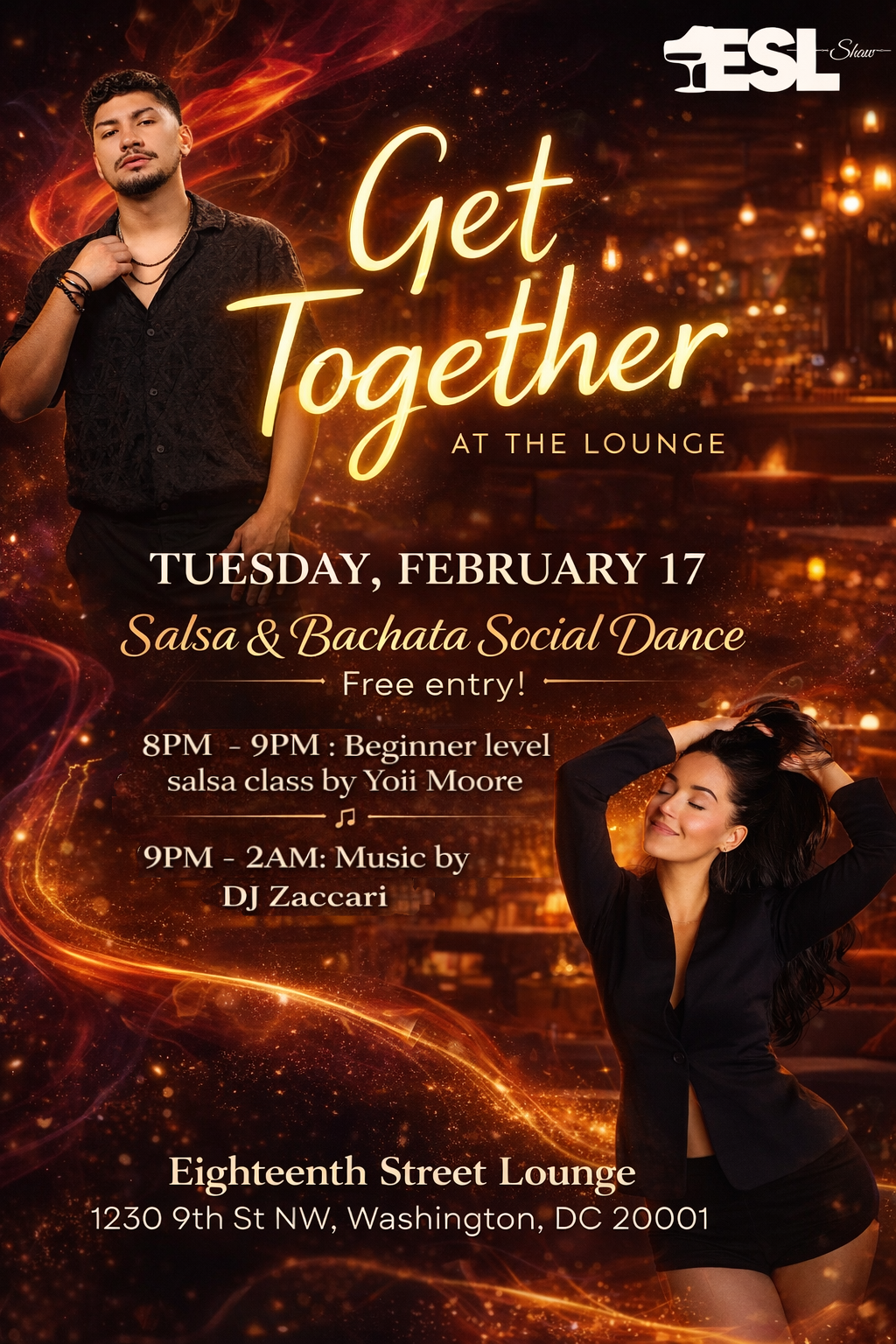 Soft opening: Get Together - Salsa &amp; Bachata Social Dance Party - 8PM-2AM + Tango w Fabrica Tango - 7PM-11PM