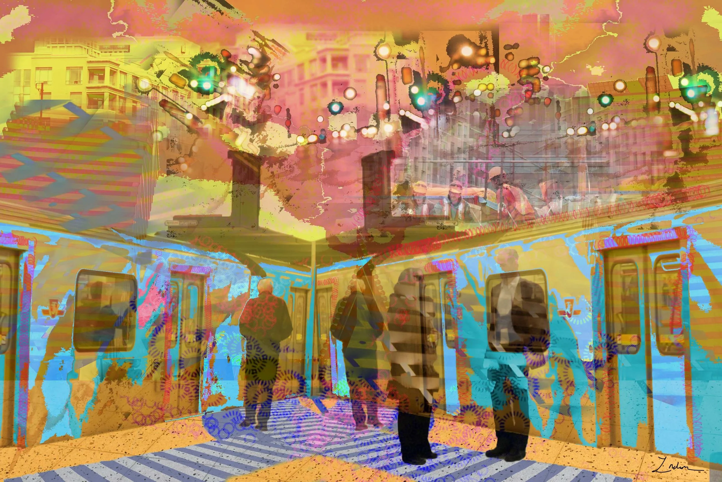 Library Tunnel,Digital Media, 26x18x1.1