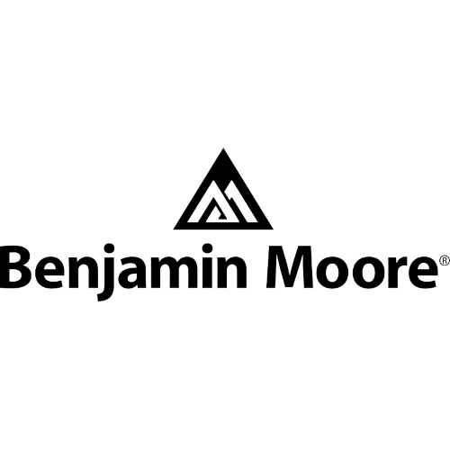 Benjamin Moore logo with a triangular design and bold text.