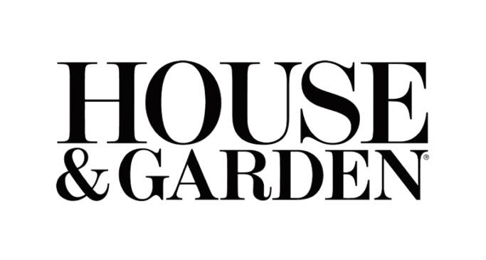 Stylized text that reads 'House & Garden'.