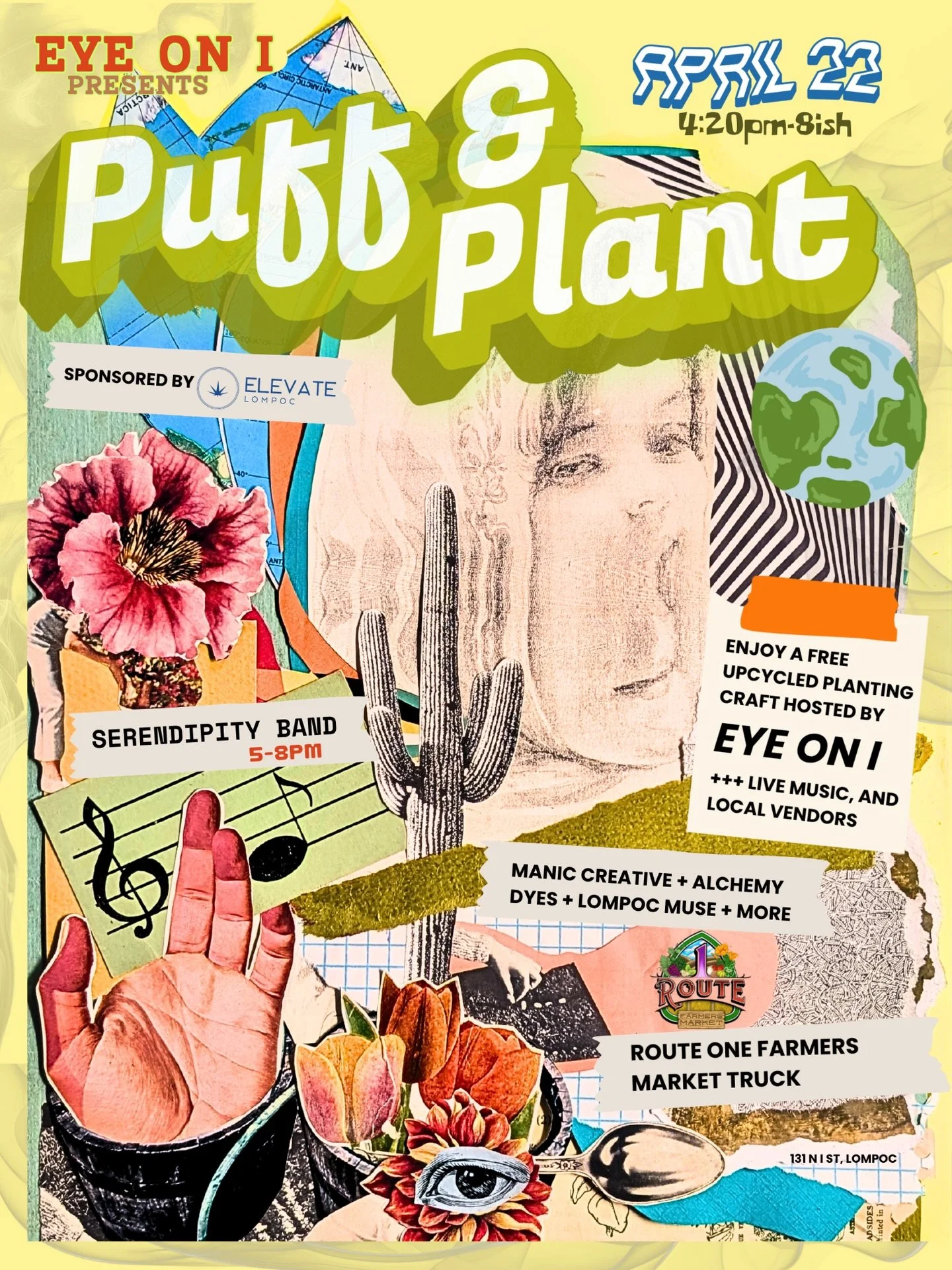 JOIN US FOR A VERY SPECIAL EARTH DAY CELEBRATION!!!
VIBEY TUNES @serendipity.bannd 
@route1farmersmarket WILL BE POSTED OUT BACK ALONG WITH OTHER VENDORS! @alchemydyes @maniccreativeart @thelonelyploversocialclub HERBAL PARTY FAVORS SPONSORED BY@elev