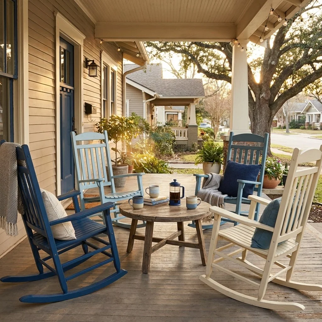 If You're Looking for Front Porch Conversations,           Pull Up a Chair