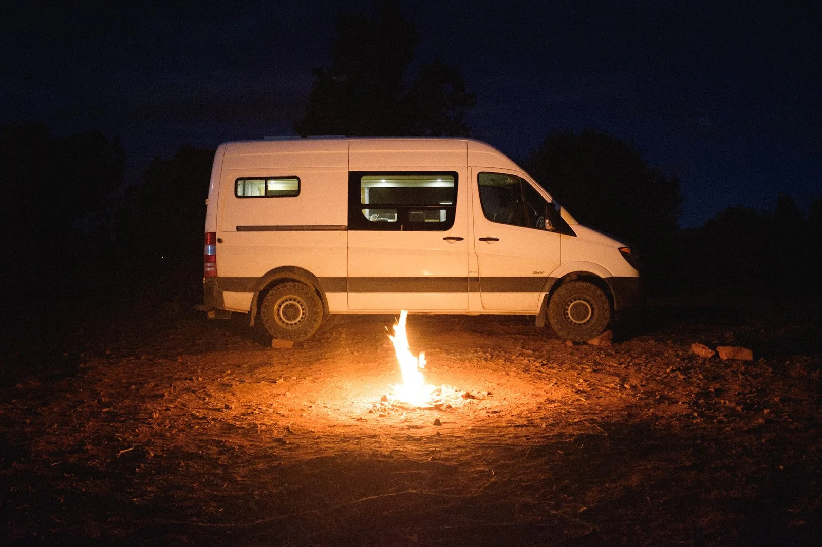 Babas in Sedona getting warm by the fire (December 2020)

