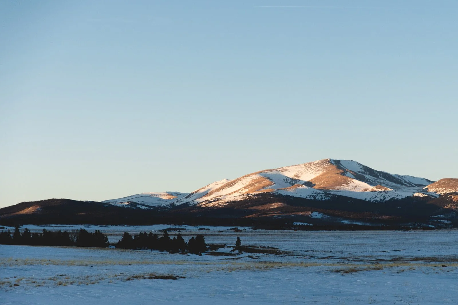 San Luis Valley at sunset (March 2020)