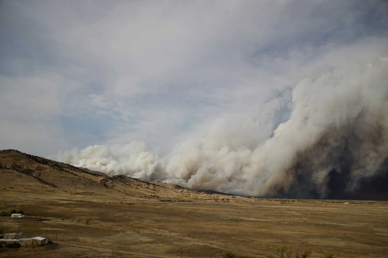 Calwood Fire looking north (October 2020)
