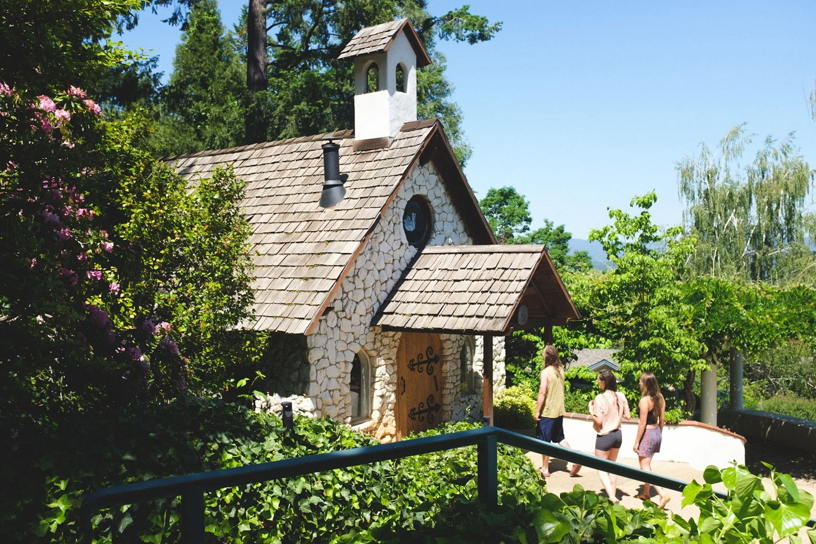Crystal Hermitage in Ananda Community, Nevada City, CA. (Rama, Chloe, Hannah, May 2021).