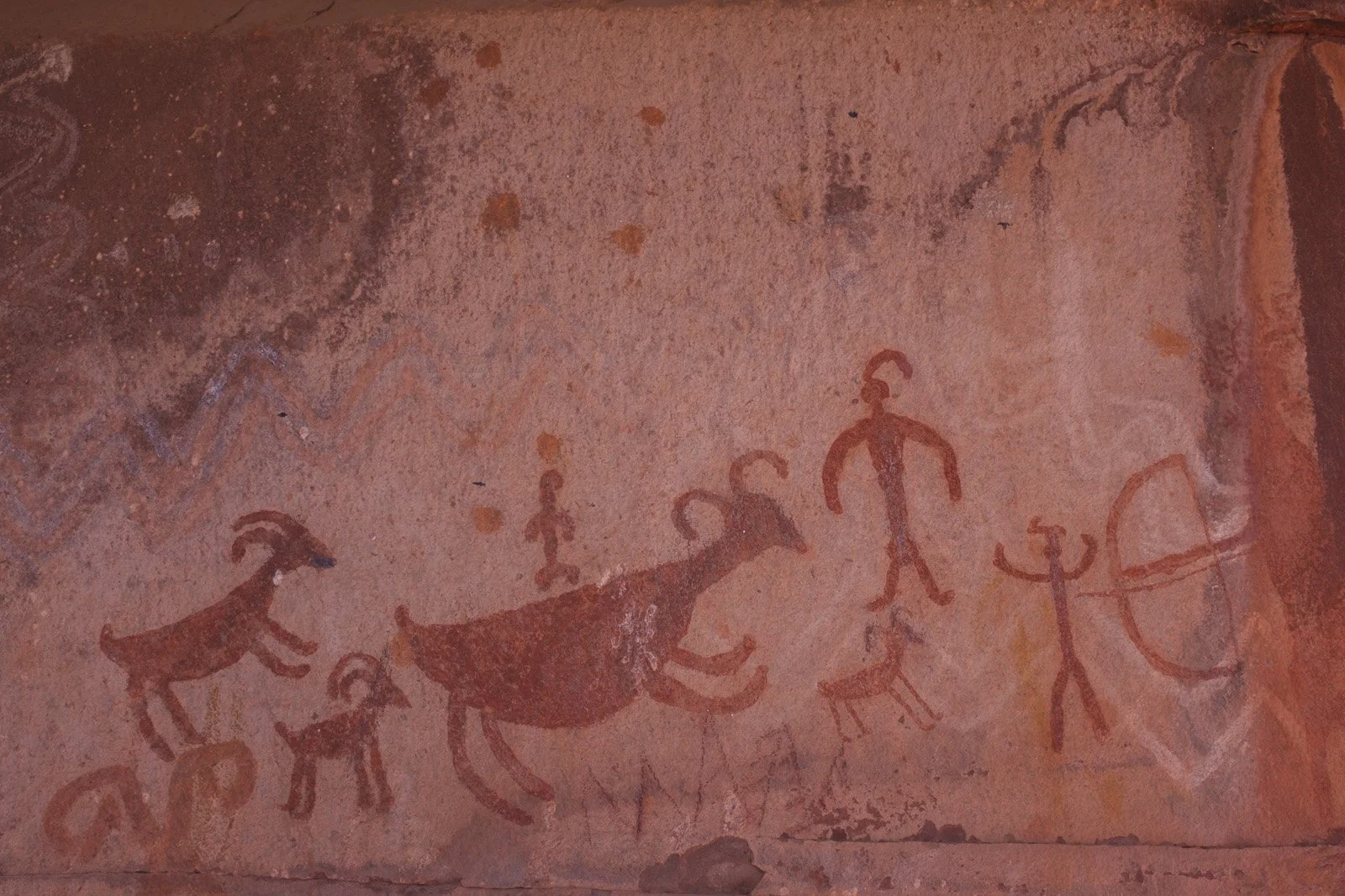 Puebloan pictographs from 1100-1400 BCE  (December 2020)