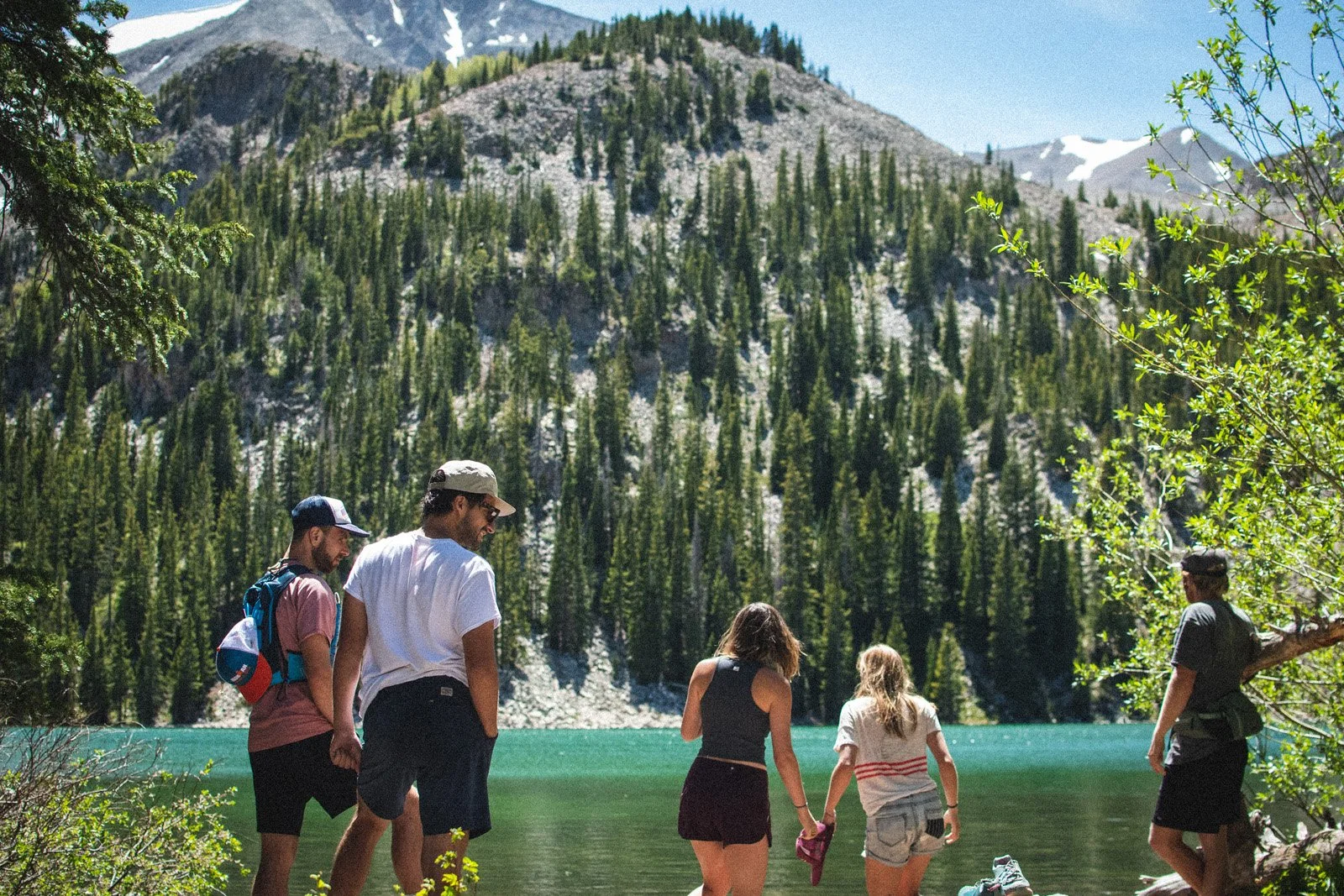 Thomas lakes on Mount Sopris (Jay, Daniel, Sylvie, Laurel, Donnie, June 2020)