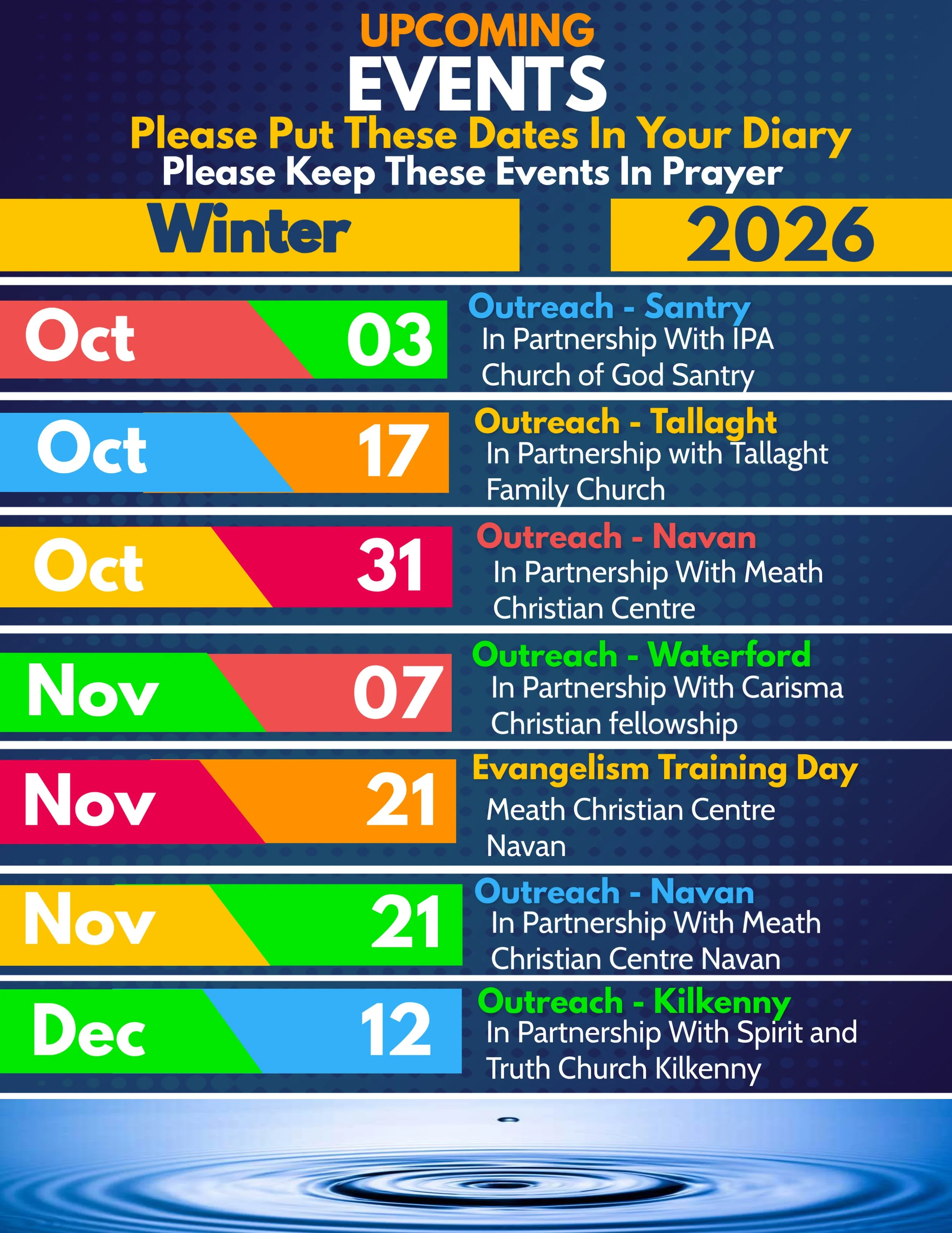 Winter Events 2026 calendar