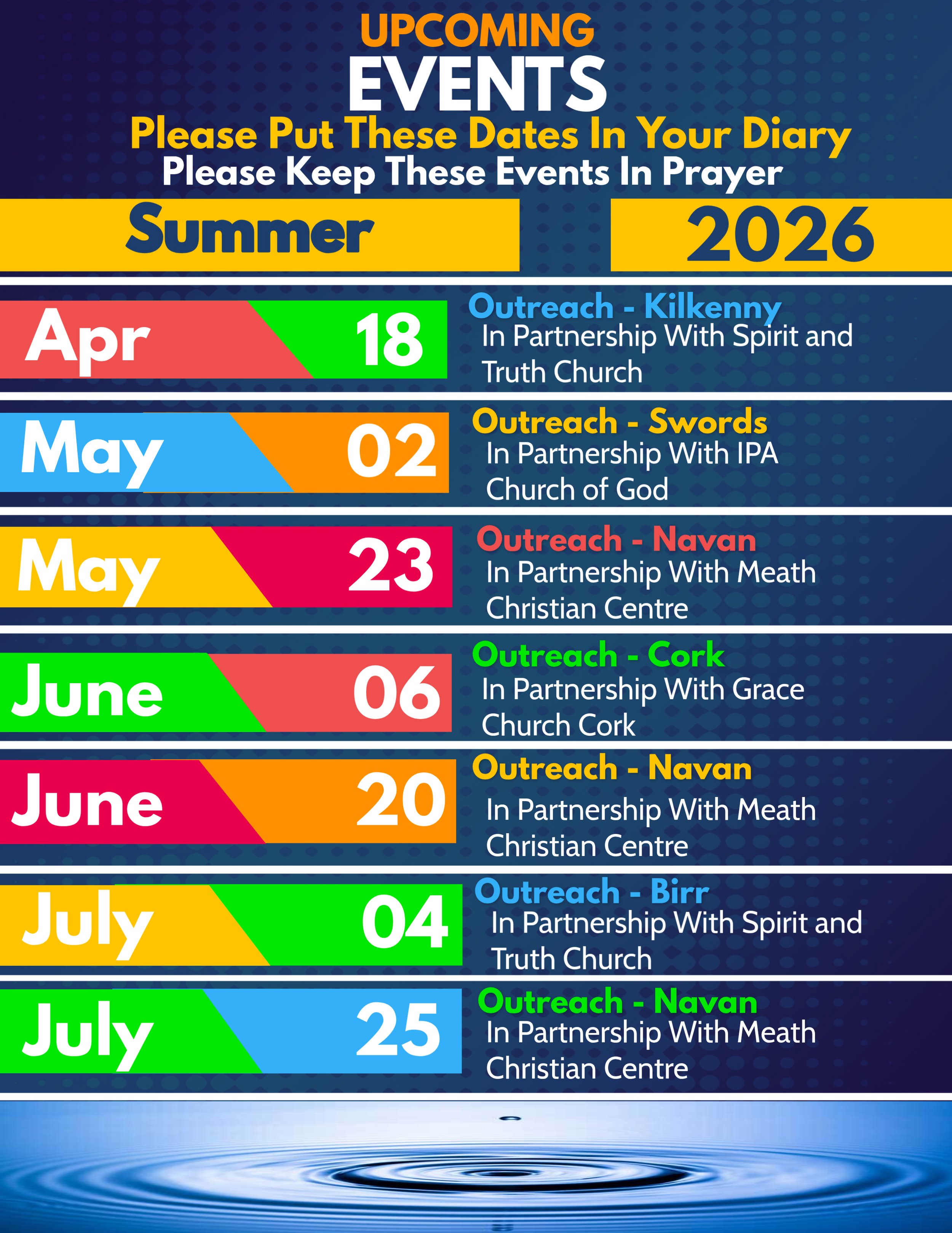 Summer Calendar 2026