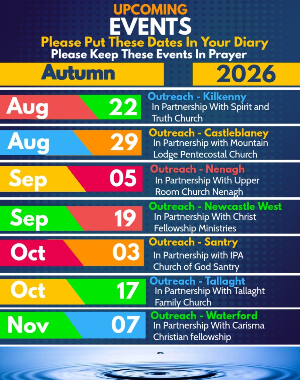 Autumn Events Calendar 2026