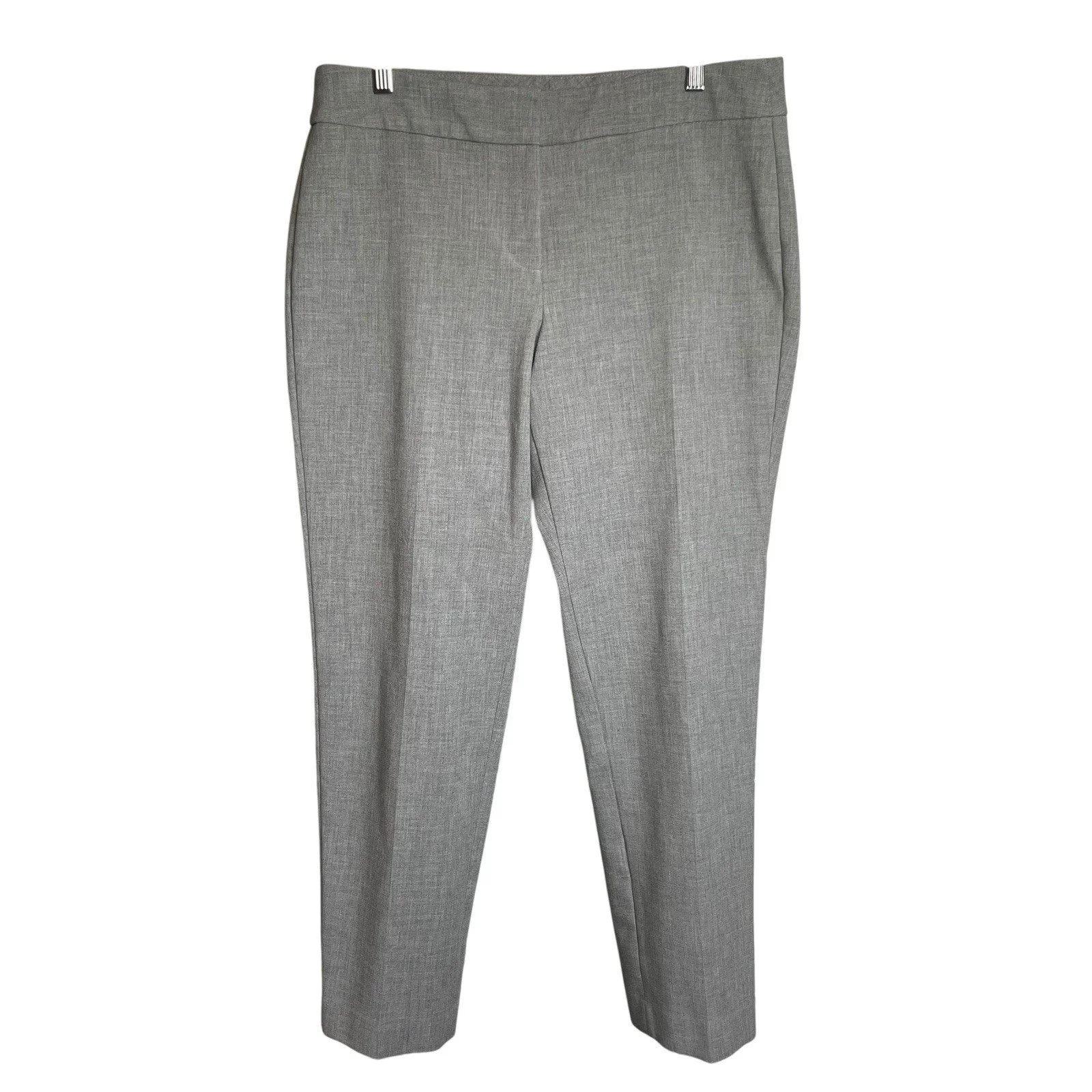 Talbots Womens Gray Ankle Pants Size 8 Stretchy Classic Old Money Capsule Career