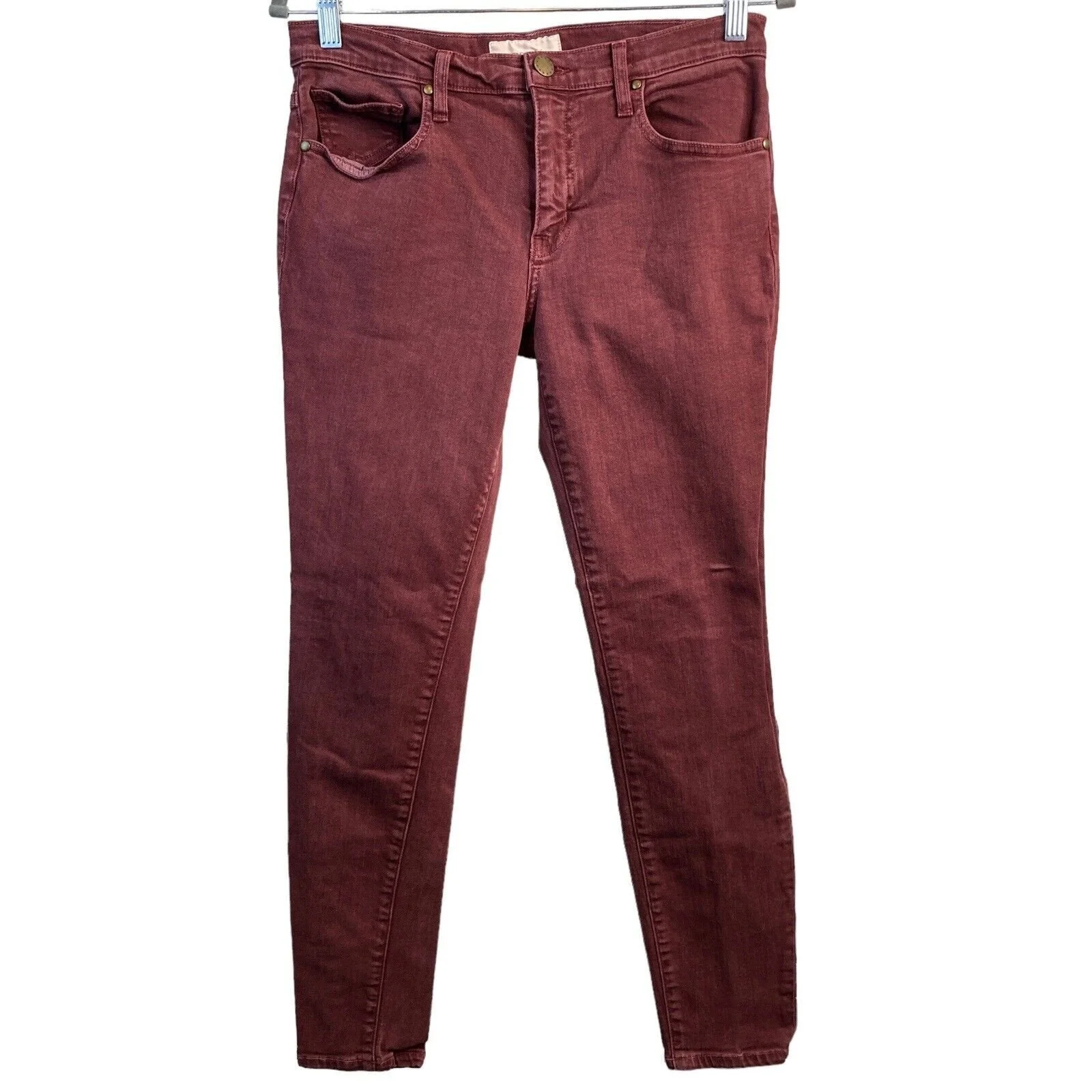 The Great Women’s Burgundy The Skinny Jeans Size 29 Low Rise Stretchy Western