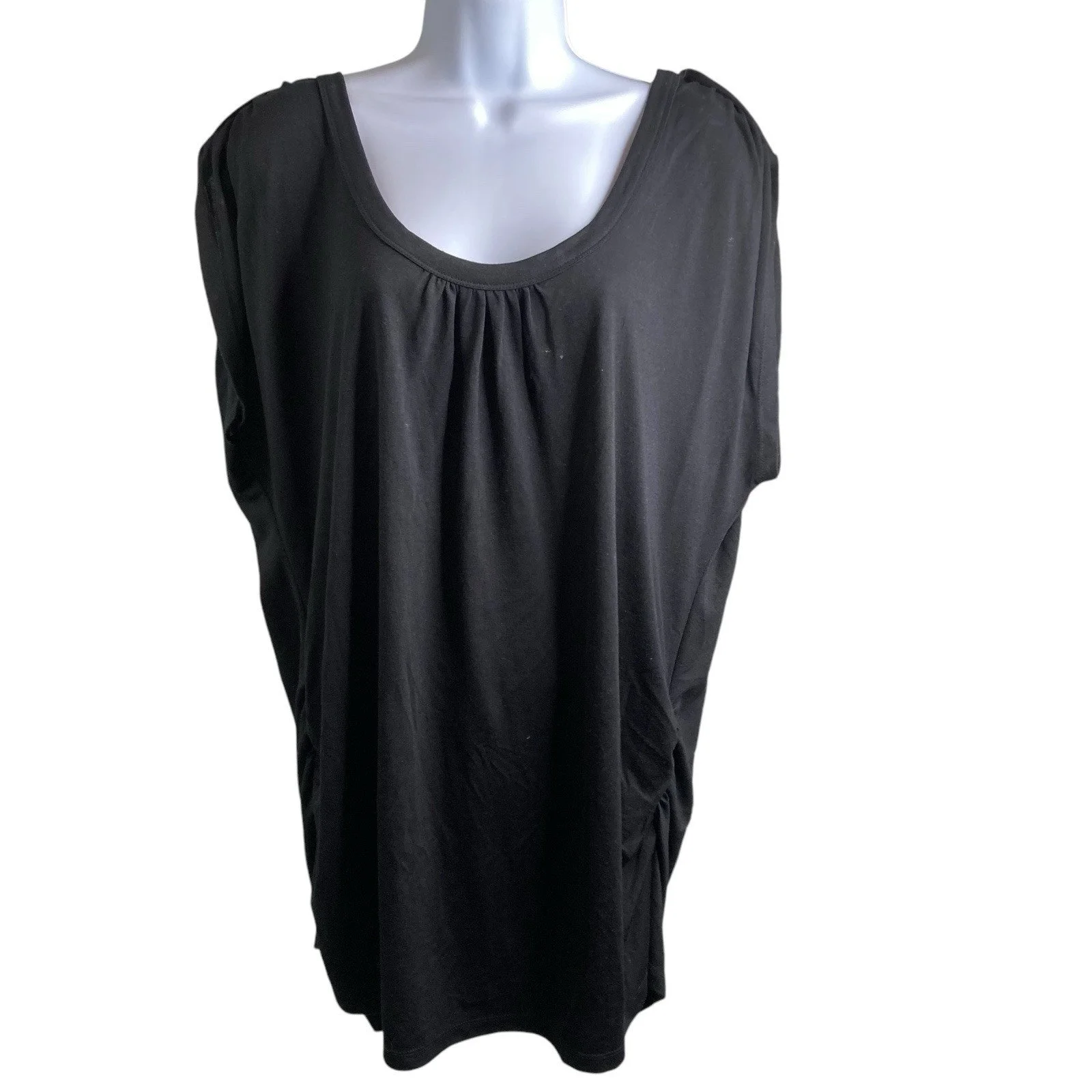 Michael Michael Kors Women's Black Blouse Est. Size 1X Minimalist Scandi Boho