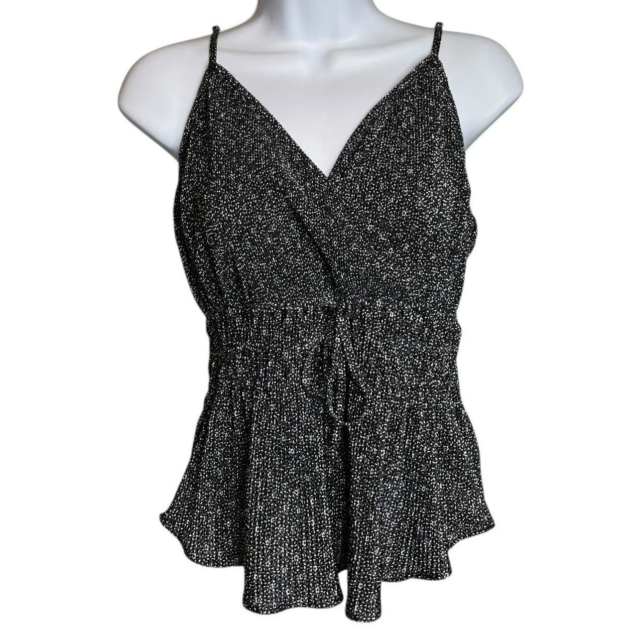 Abercrombie & Fitch Y2K Women's Ditsy Floral Wrap Cami Top Size M Fairy Grunge