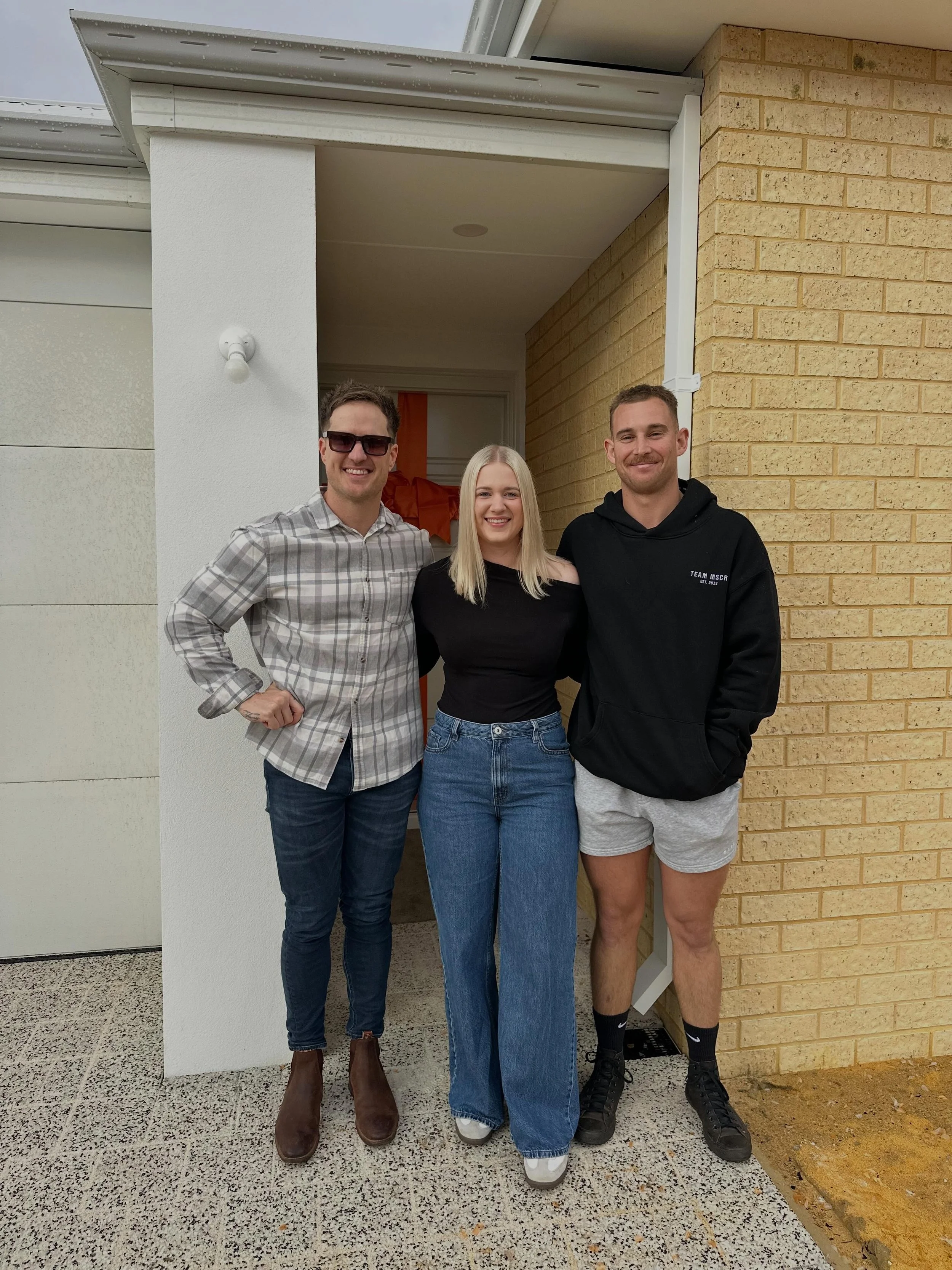 Bree &amp; Sam are officially homeowners 🎉🔑

Their slab went down on 15 July and today they&rsquo;re picking up the keys to their Snatched 4x2 in Mandogalup. Pretty bloody cool seeing it go from a patch of dirt to a place they&rsquo;ll call home.

