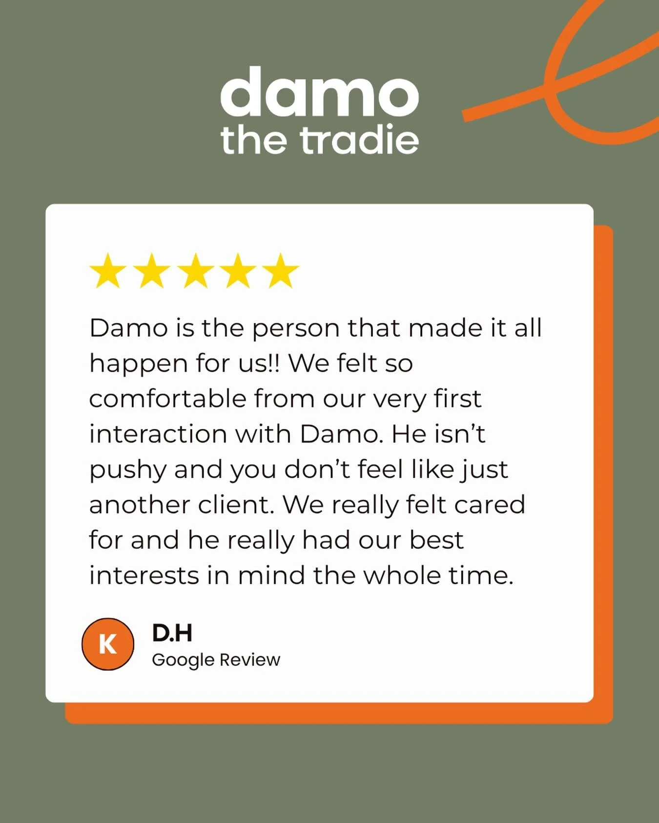 This is exactly how I reckon building a home should feel.

No pressure, no feeling like you&rsquo;re just another number, just a good chat and making sure you&rsquo;re looked after from start to finish. Really appreciate the kind words. It was a plea