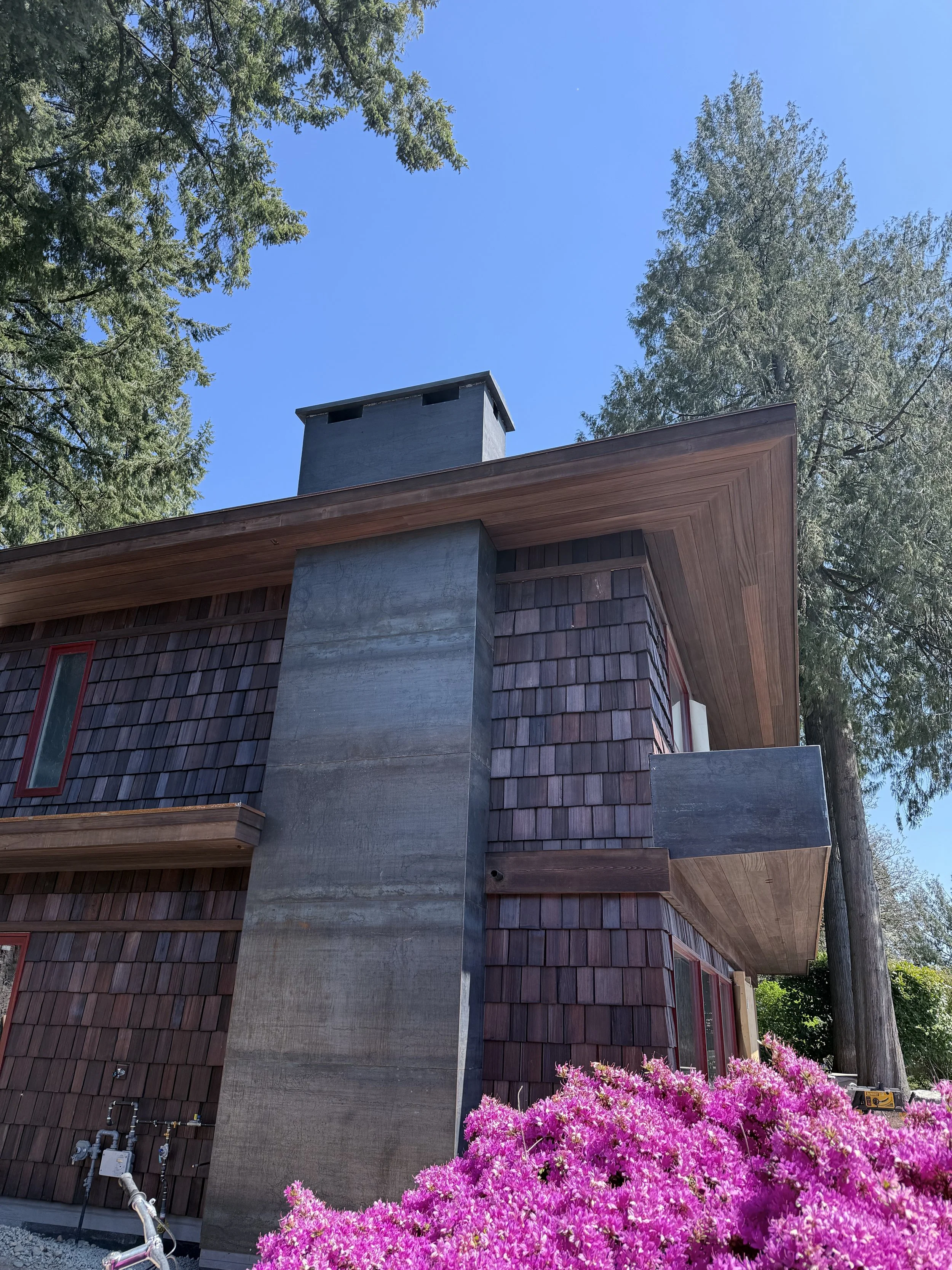 Corten Steel Chimney Cladding