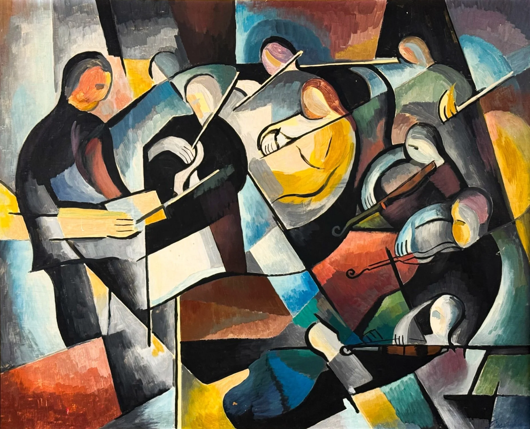 Unknown Artist Tissenbaum Untitled (Cubist Musicians) 1.jpg