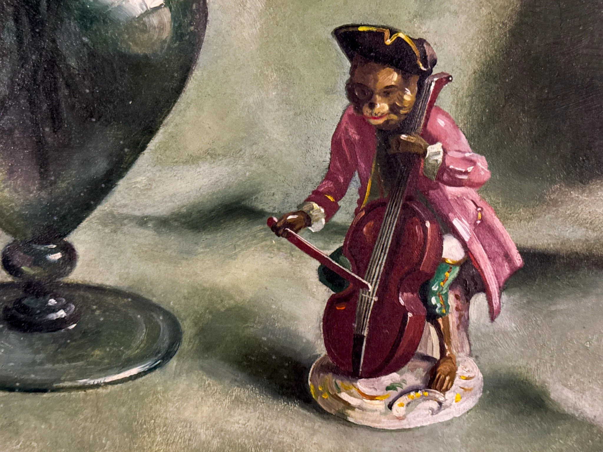 Harry Lane Untitled Still Life with Vase of Roses and Porcelain Figurine 4.jpg