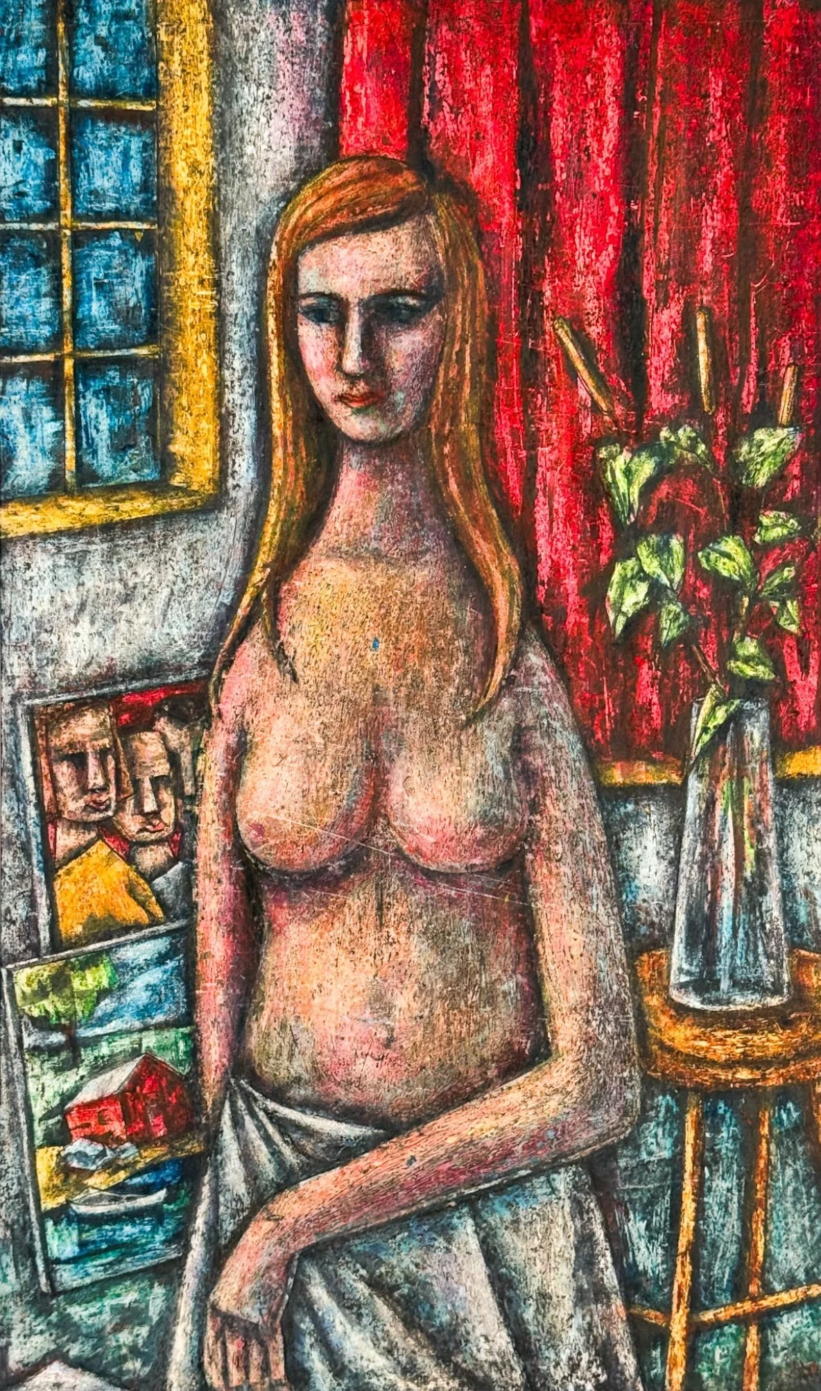 Lewis J. Miller "Untitled (Semi-Nude Female)"