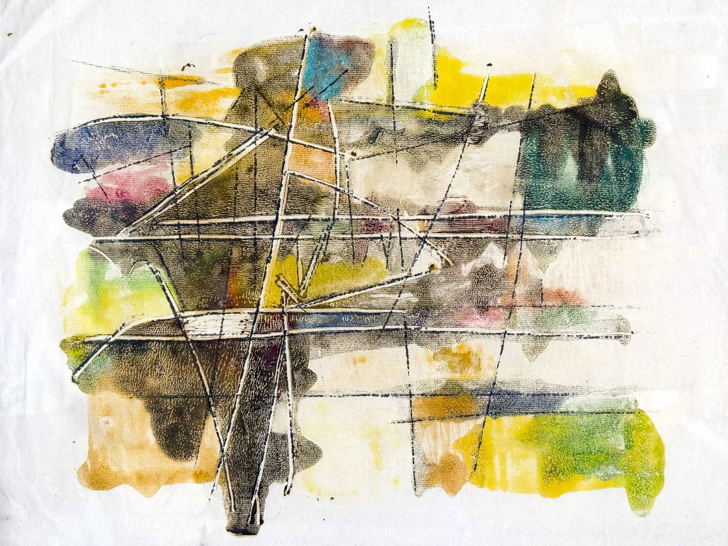 David George Van Vliet "Abstract Composition"