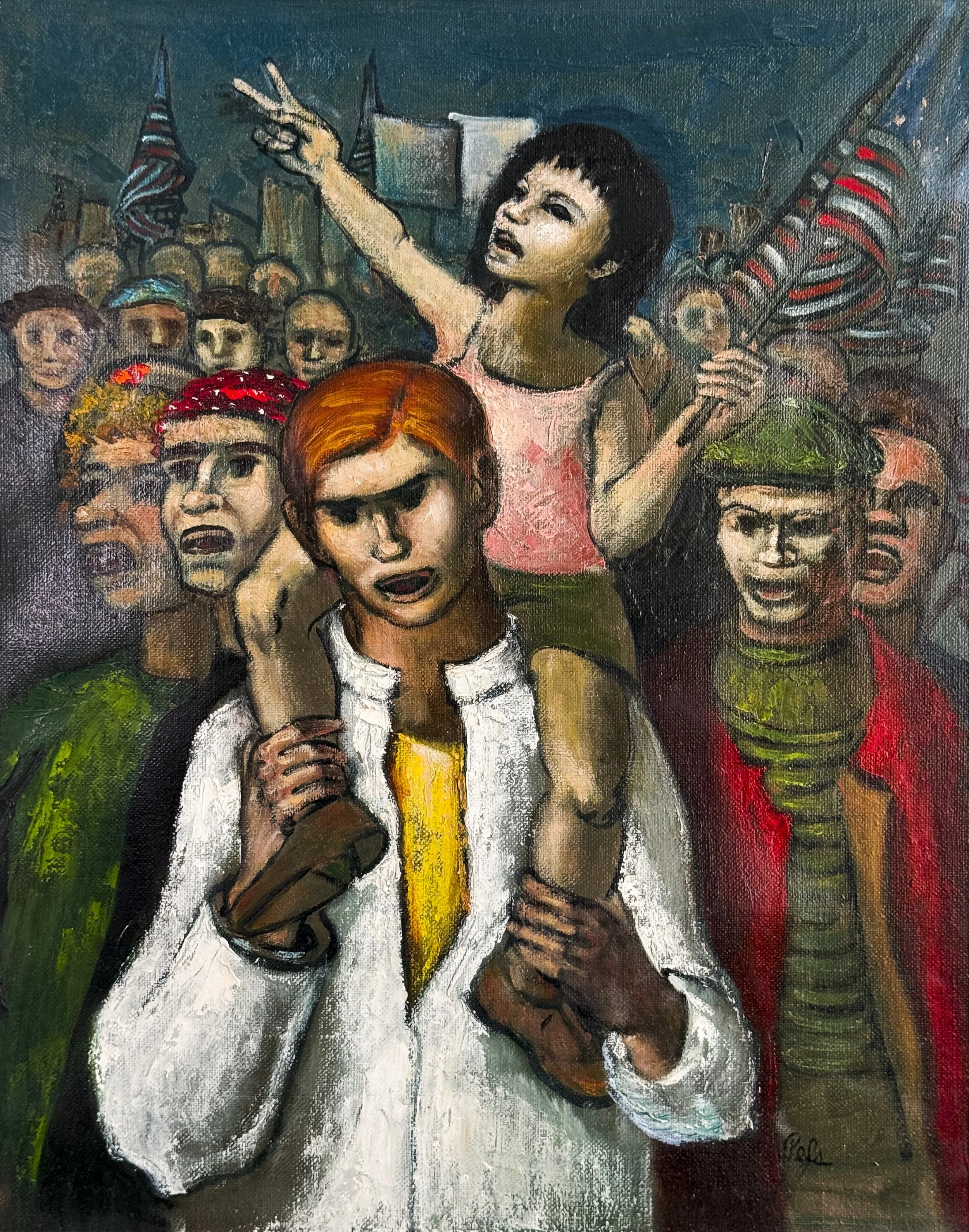 Albert Pels "Parade Watchers"