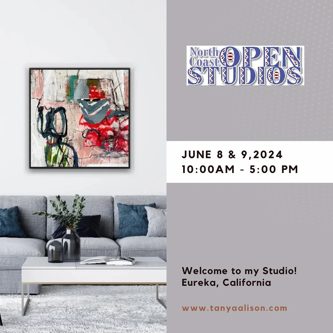 Local peeps, Arts Alive this Saturday (May 4,2024)  at the Brenda Tuxford gallery is the Opening Reception for North Coast Open Studios. Come and see all the amazing work by local artists!

I will be opening my studio the second weekend of June, alon