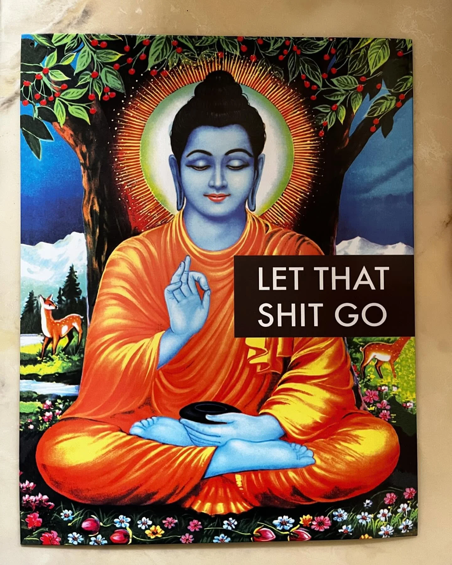 Hey this is how it is, a serendipitous sign I found (and bought), my conversation capture with Siri (not my BFF), some magazine wine-induced-collage-media, and finally&hellip; My beautiful artichoke debris!

Hope your Tuesday was as eclectic as mine 