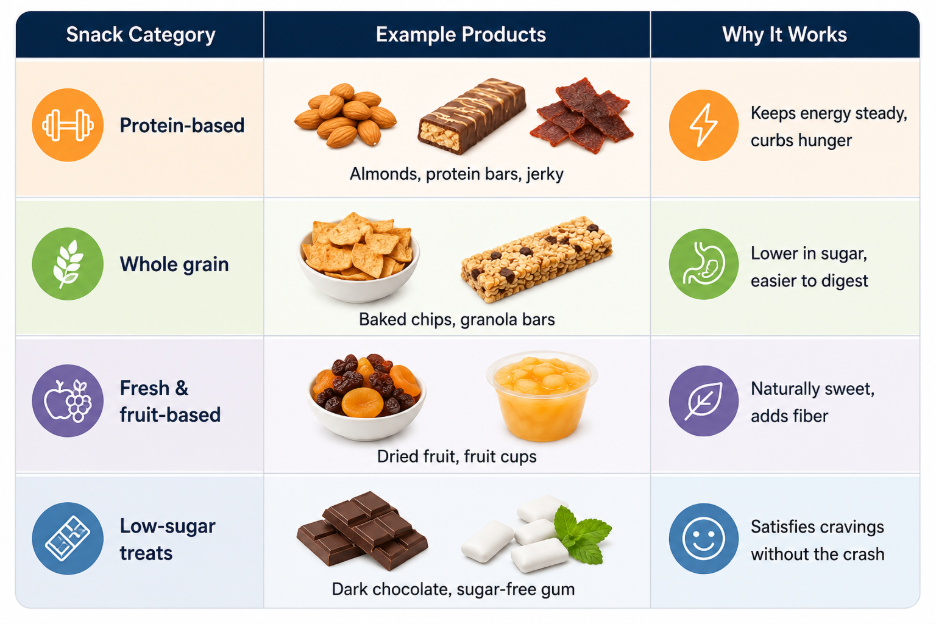 Healthy snack options for office