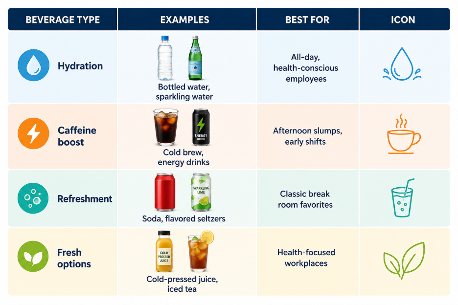 Beverage and Cold Option for office Vending Machines