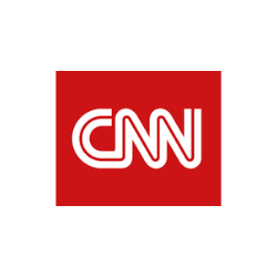 CNN logo on a red background