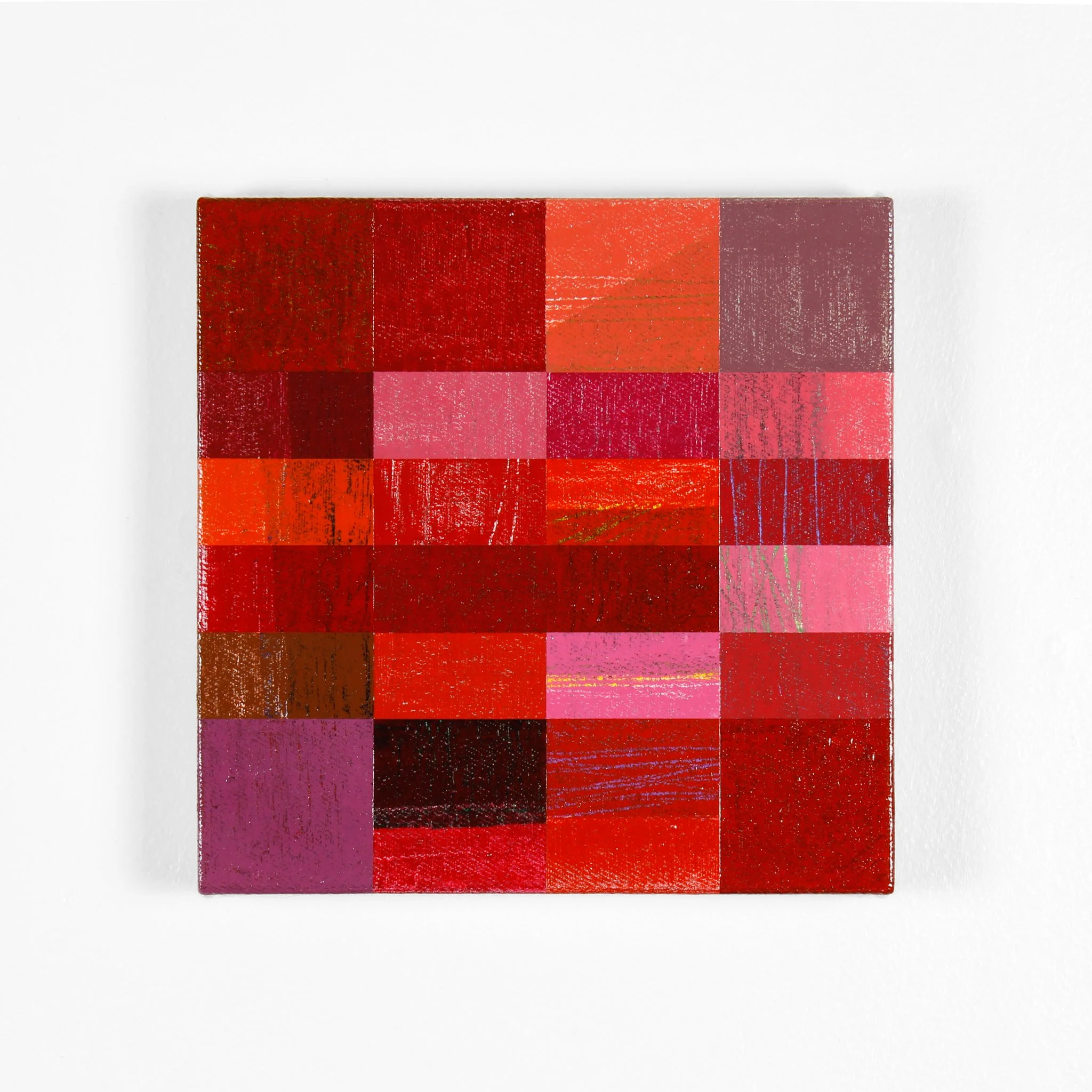    Mistyred   Acrylic on canvas 8 × 8 inches 2025  CAD $200  --- 
