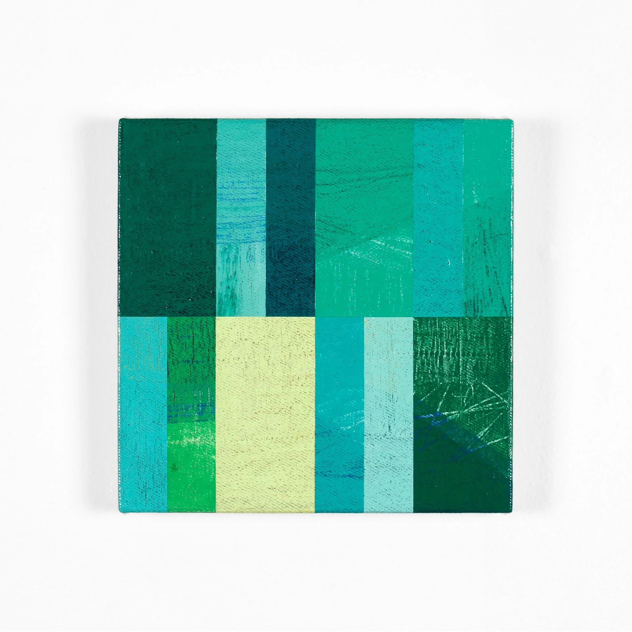    Slategreen   Acrylic on canvas 8 × 8 inches 2024  CAD $200  --- 