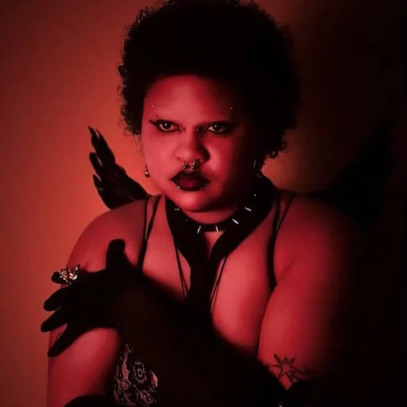 please meet your HOT GOTH NIGHT performer, HEX THE DECEASED 🪦 performing a sickening routine for you this saturday 10/25 at @theestorkcluboakland 

HEX enjoys long walks on your corpse and a nice cup of your finest blood&hellip;to take the edge off 