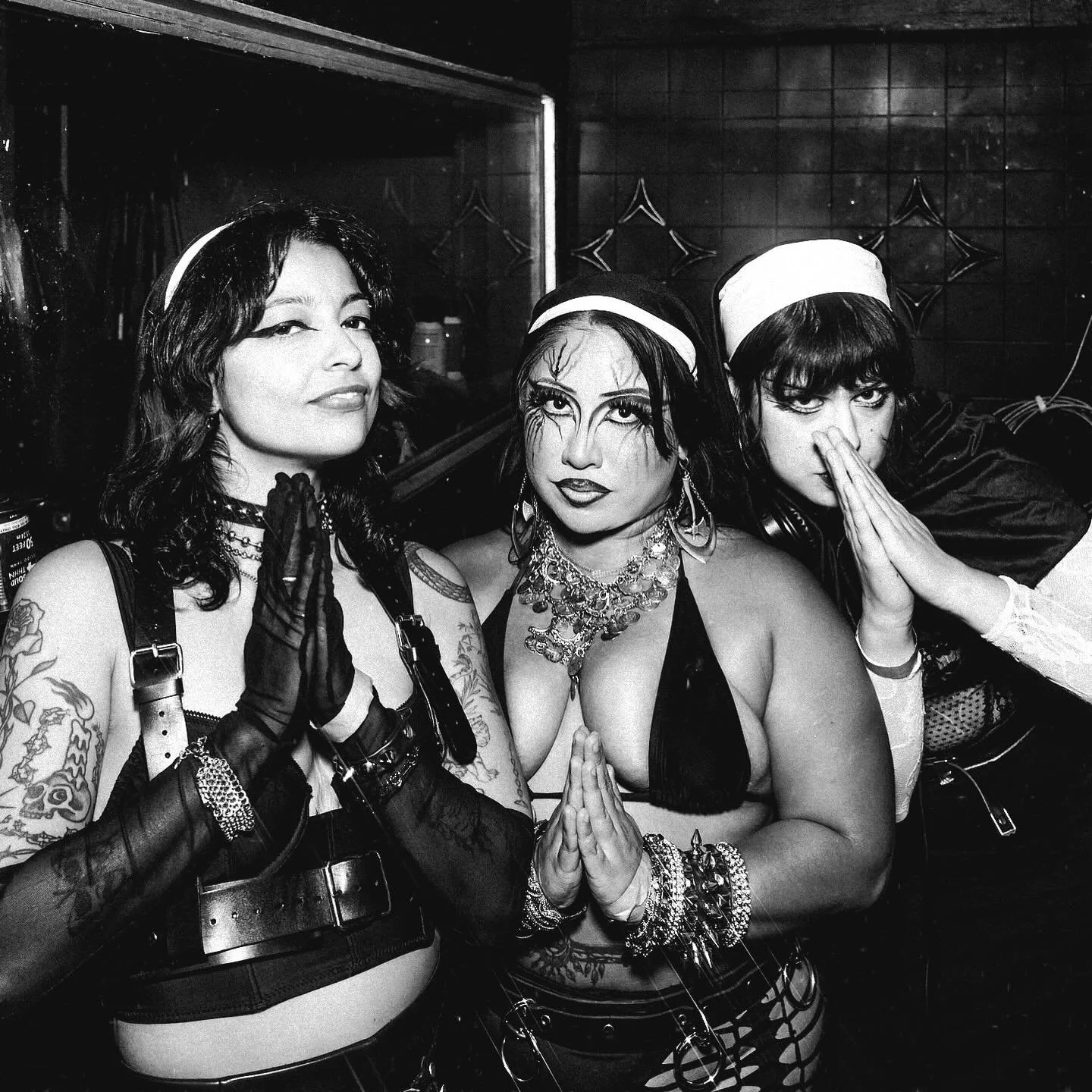 the sisters of no mercy are here to share the good word - two halloween DJ sets by HGGF happening tomorrow saturday 11/2:

9-10:30pm @program.sf with @digital_kitkat &amp; @sfcowboy_ at a secret sf location 

12-2am substance fest after party with @h