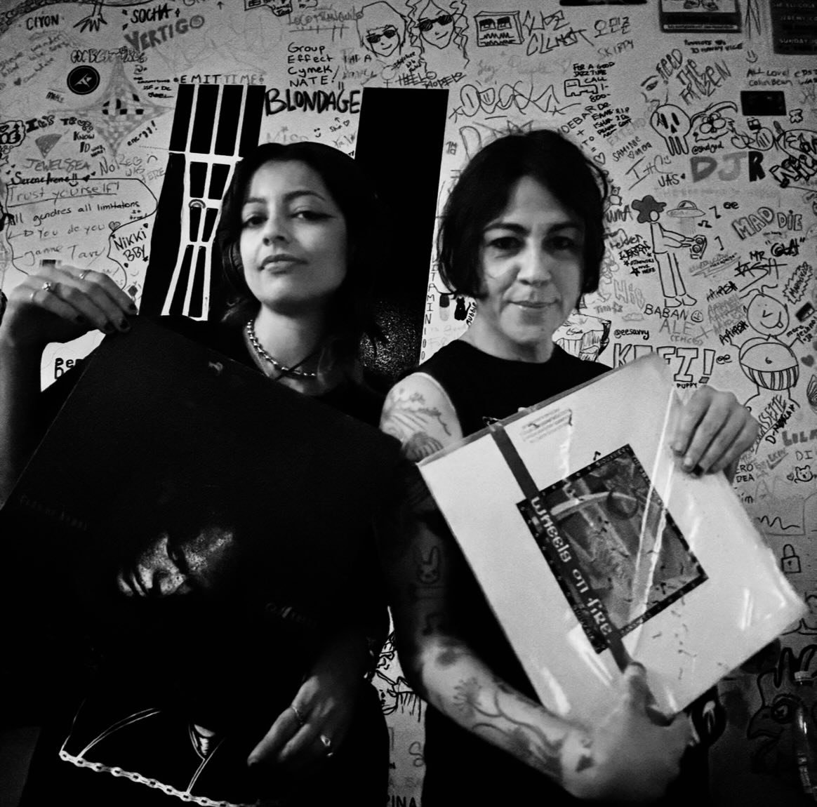 this FRIDAY join DJs HGGF &amp; Angela Ruins @angela_ruins for a night of gothic post punk, new wave, industrial, and prosciutto zeppoles at the one &amp; only @emmysspaghettishack in the mission 

we'll be sipping wine &amp; spinning vinyl from 9-11