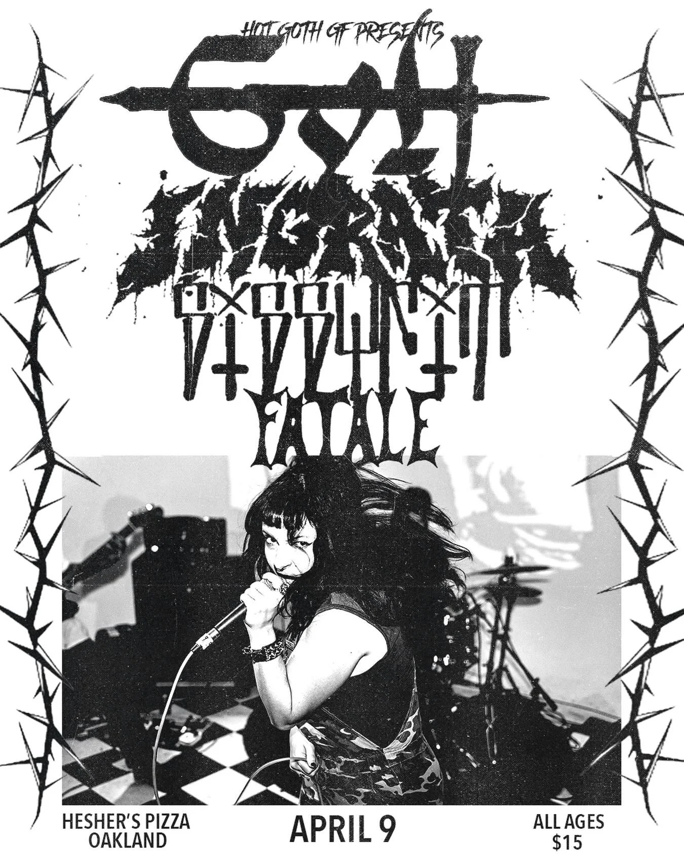 TONIGHT!! Fatale can no longer make it so SISSYFIT will be starting us off + INGRATA &amp; GYLT 🔥🔥 DONT MISS IT! 

THURS APR 9
DOORS AT 7
ALL AGES