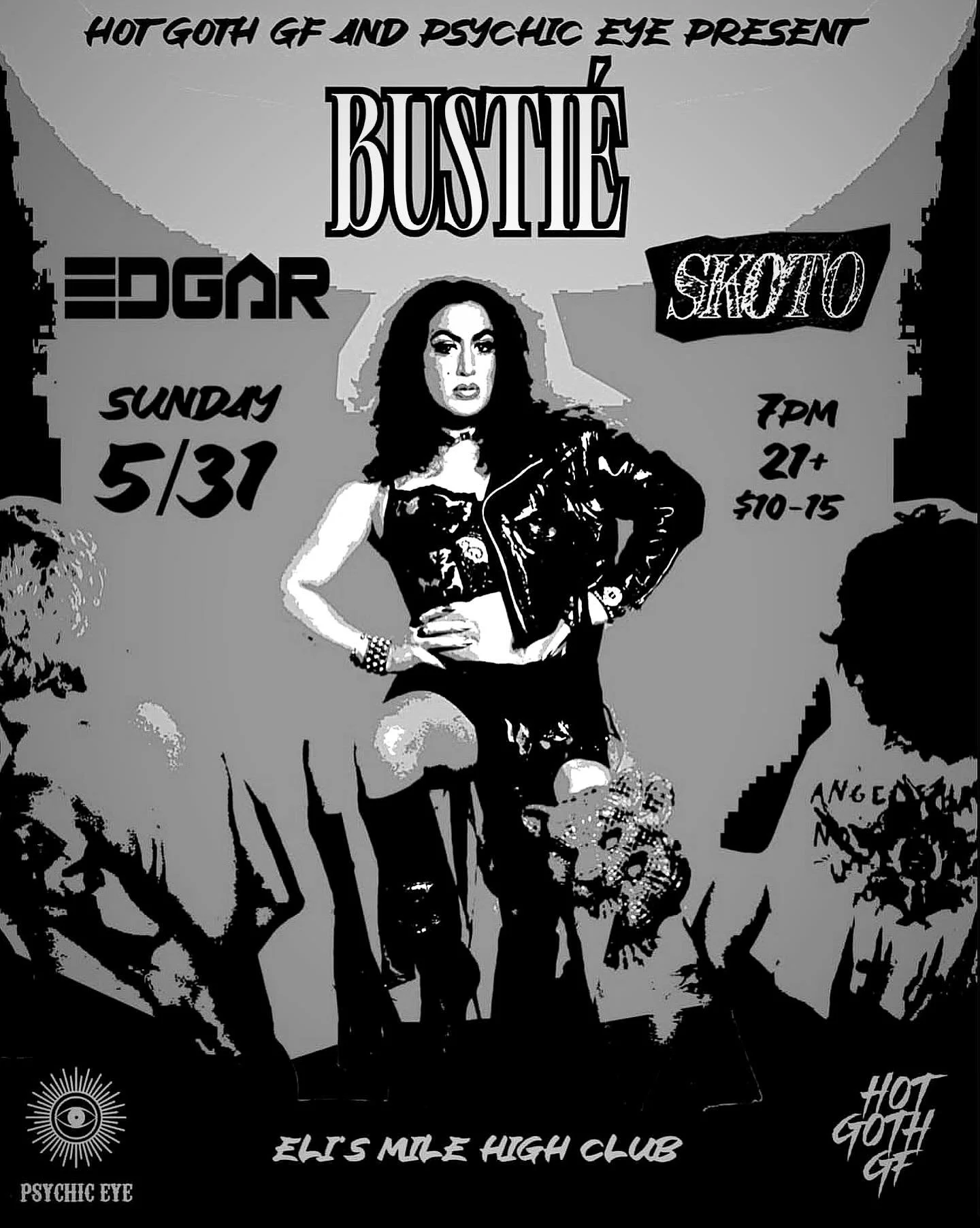 TONIGHT! the time has finally come for BUSTI&Eacute; to hit the bay! this is going to be a hot one ⚡️do not miss a night of hot sweaty dark electro at @elismilehighclub featuring:

BUSTI&Eacute; @bustiemusic 
SKOTO @_skoto_ 
EDGAR @edgarmusicx 

pres