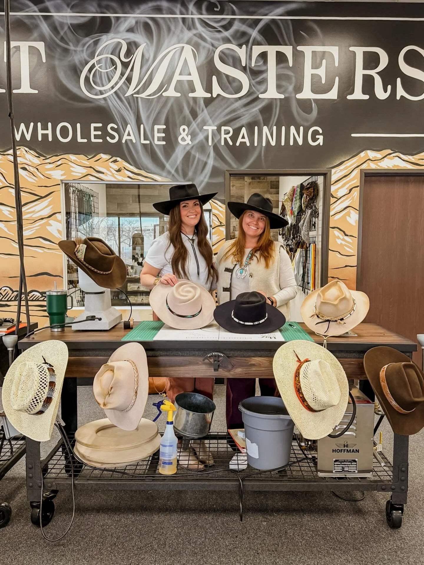 Certified hat shapers, baby. 💅

We just completed the Hat Masters training and our brains (and steamers) are officially full.

A few days of hands-on shaping, restoring, blocking, creasing, and learning every crown and brim under the sun &mdash; tau