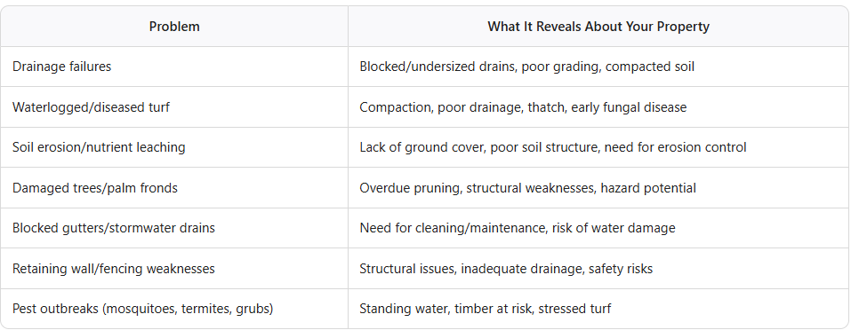 Grounds Maintenance, turf management, weed spraying in the tropical Top End of Australia - Darwin, Palmerston, Humpty Doo - build up garden problems