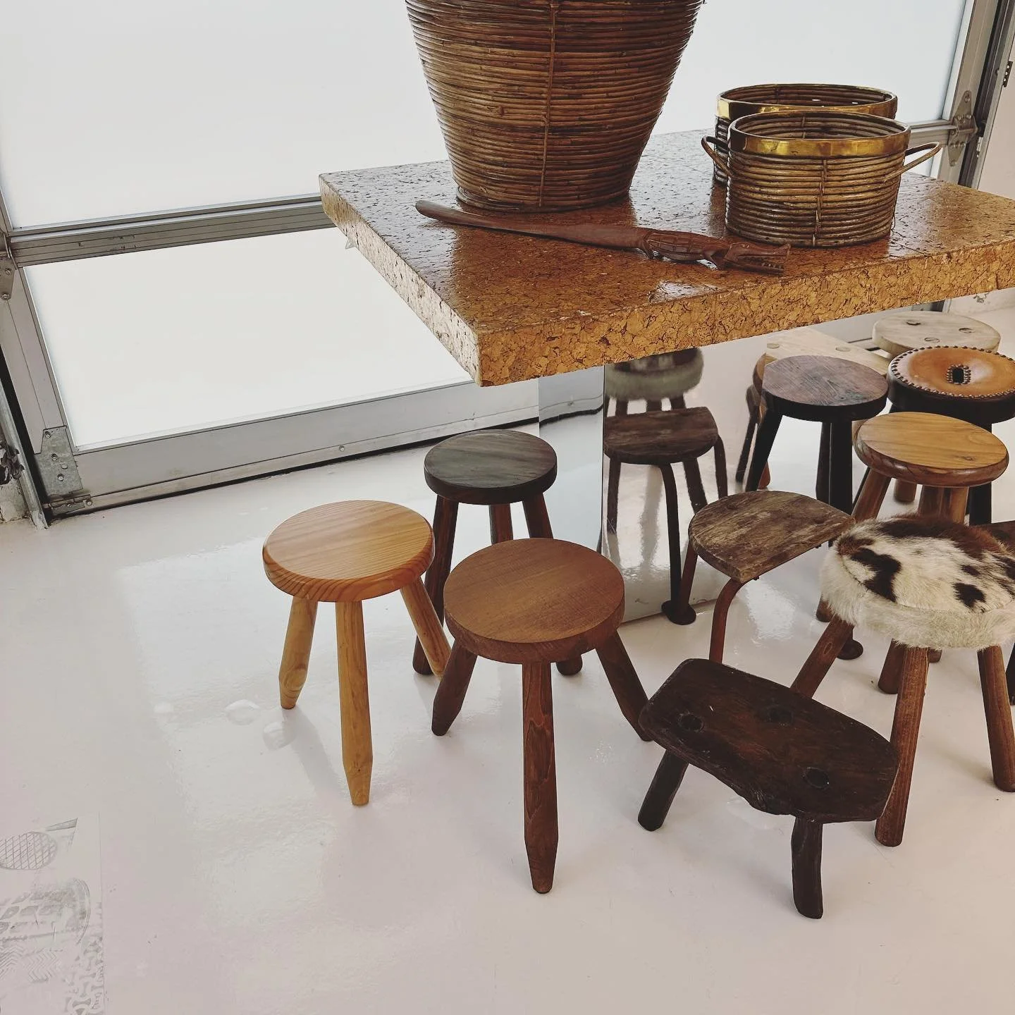 Vintage stools from some of our favorite vendors