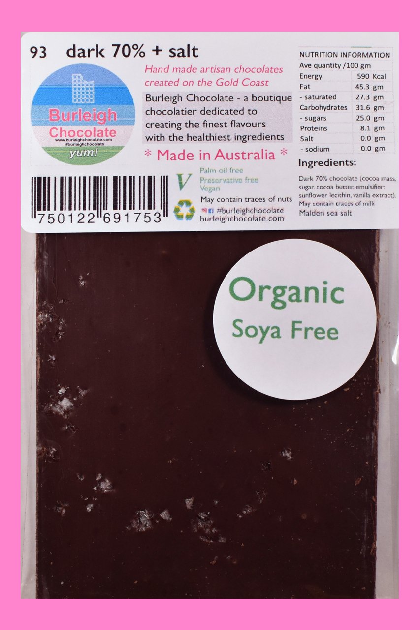 Organic 70% dark + salt