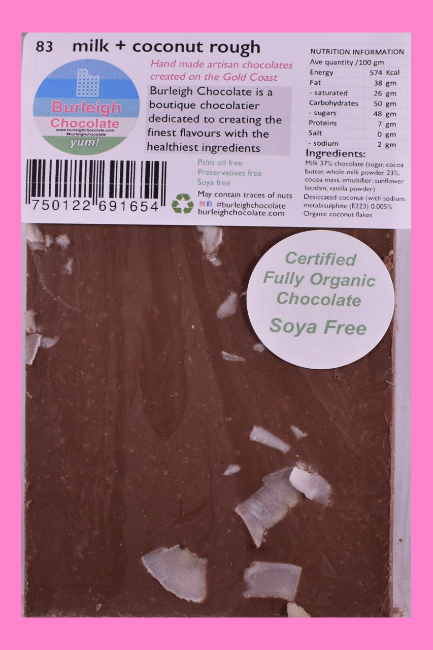 Organic milk + coconut rough