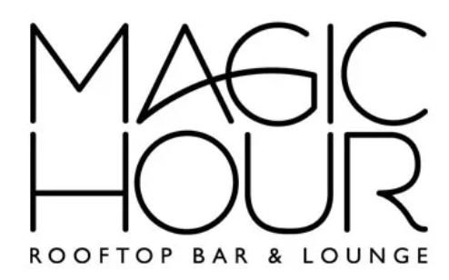 Logo for MAGIC HOUR rooftop bar and lounge