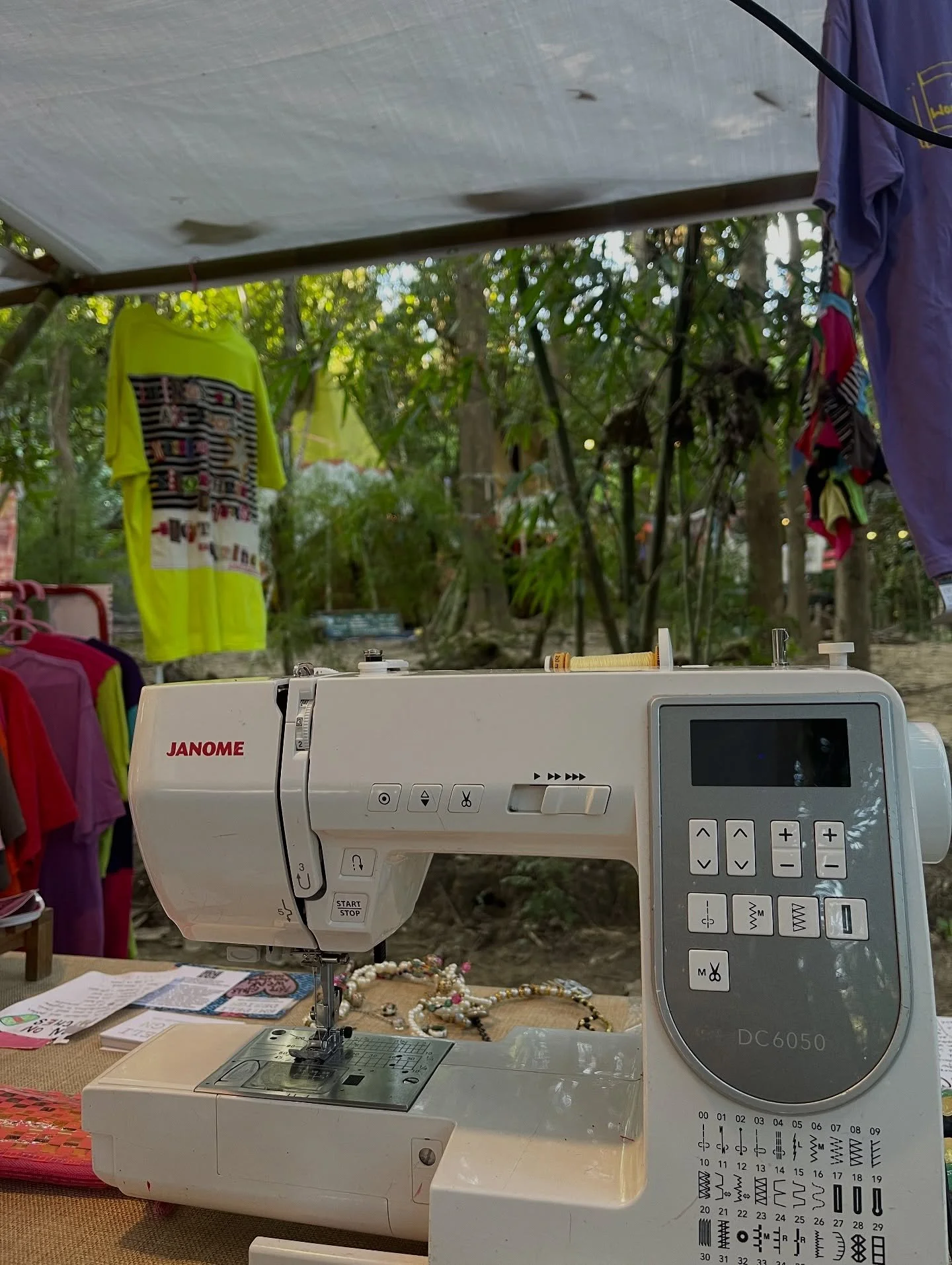 I had such an incredible time at @mycelium.festival 
I anticipated that today I&rsquo;d feel exhausted but instead I feel recharged and inspired from all of the incredible moments, interactions and conversations I had. 

I set up my sewing machine an