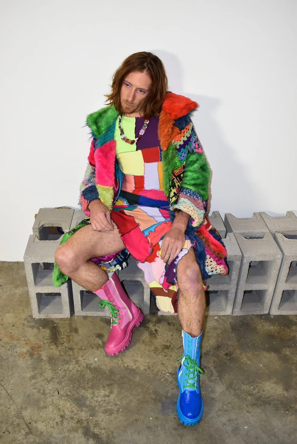 Patchwork winter coat — Emipeli Design