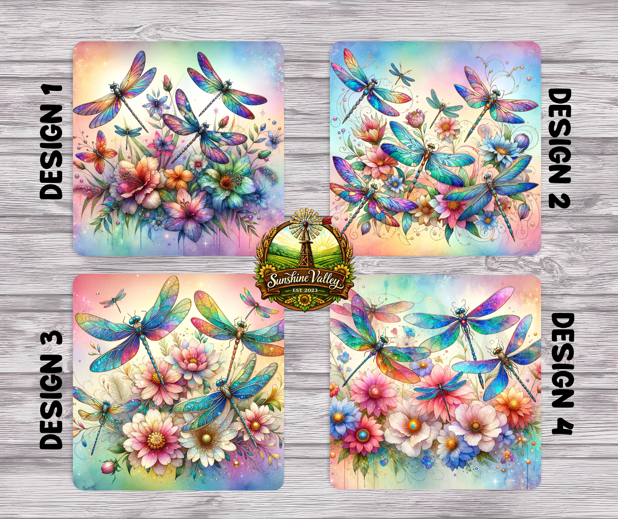 Stained Glass Dragonflies