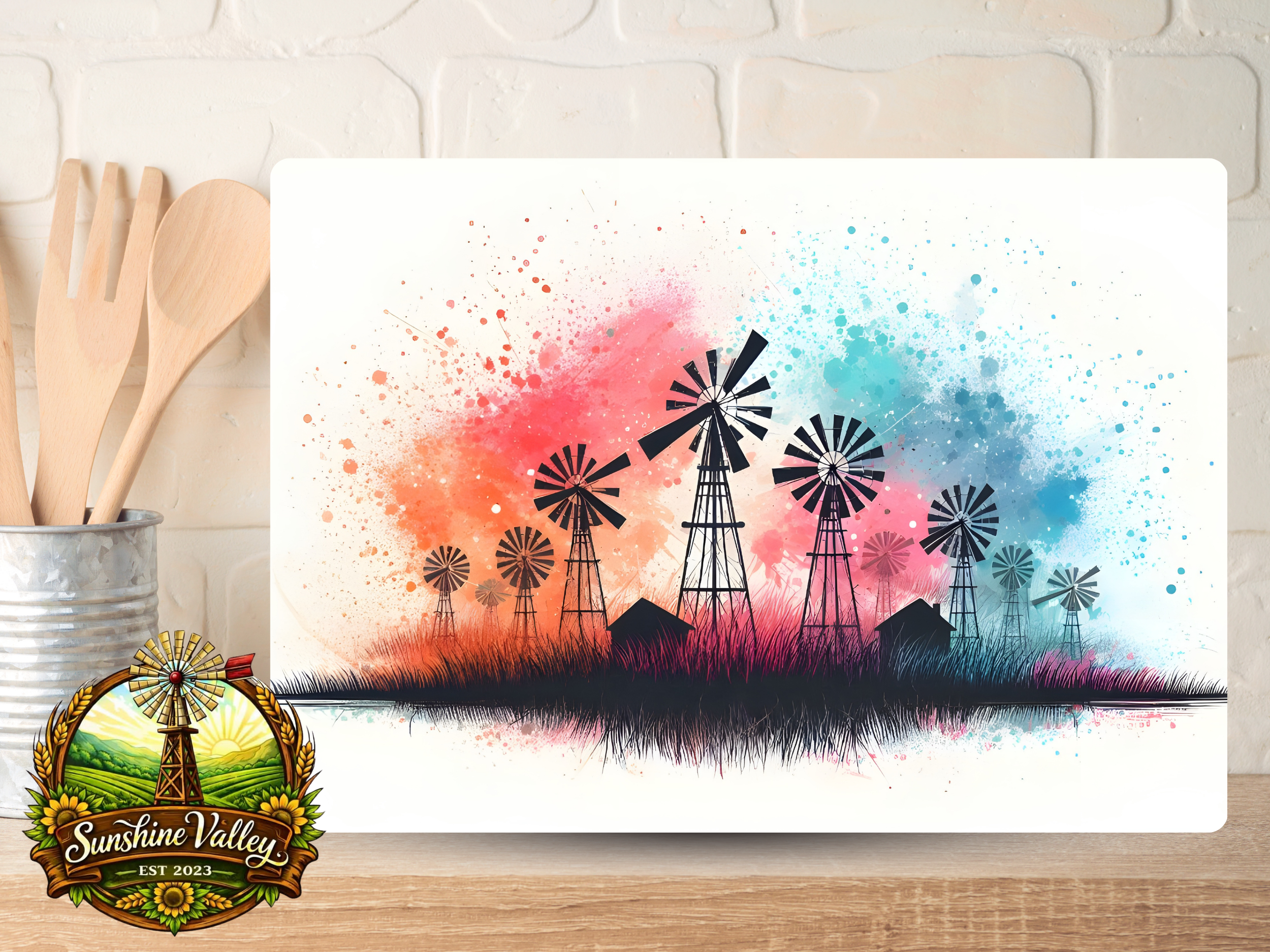 Alcohol Ink Windmills